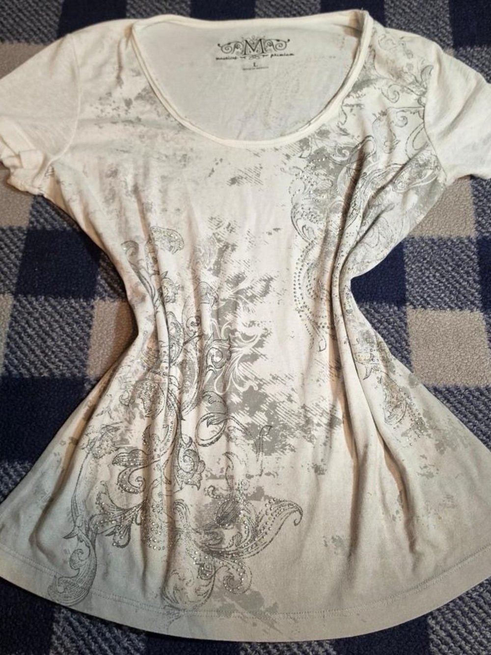 Y2k grunge mcbling maurices shirt